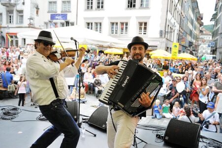 Luzerner Fest. Gruppe El triburon. Arthur Furrer Luzerner Fest